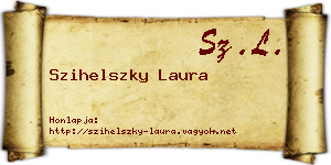Szihelszky Laura névjegykártya