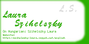 laura szihelszky business card